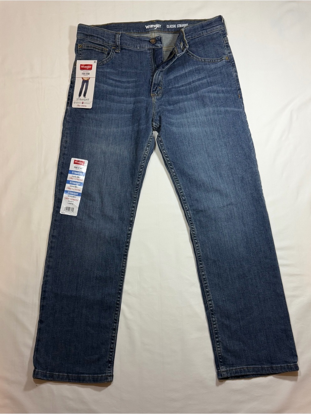 Wrangler Youth Straight Jeans - Classic Indigo Blue